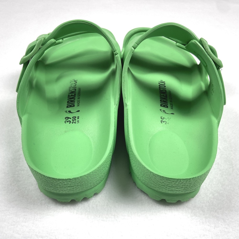 Birkenstock Arizona EVA Sandals Lime Green Waterproof Slides Size 6M & 8W - Picture 3 of 7